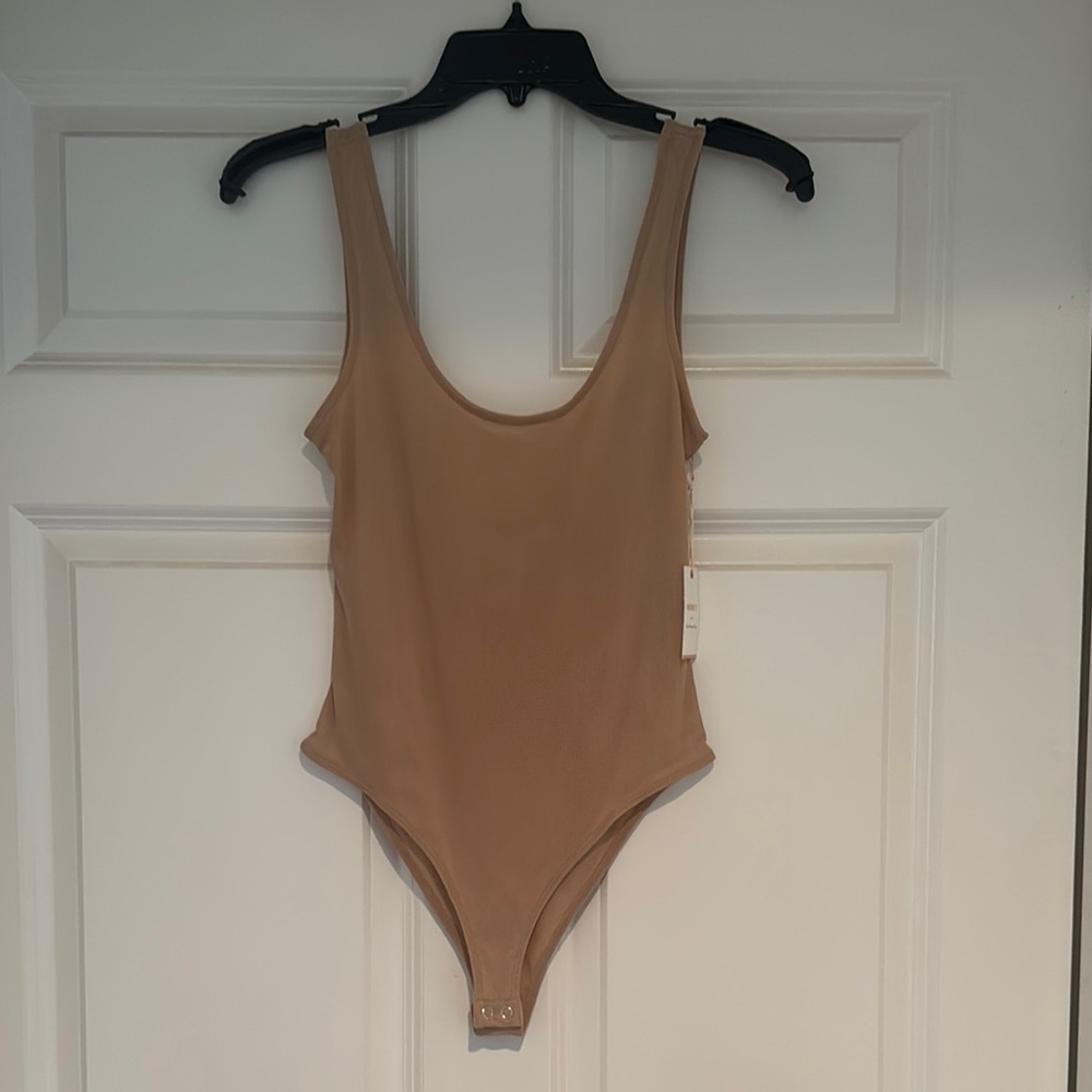 Forever 21 Tan Bodysuit One Piece Minimalist Design